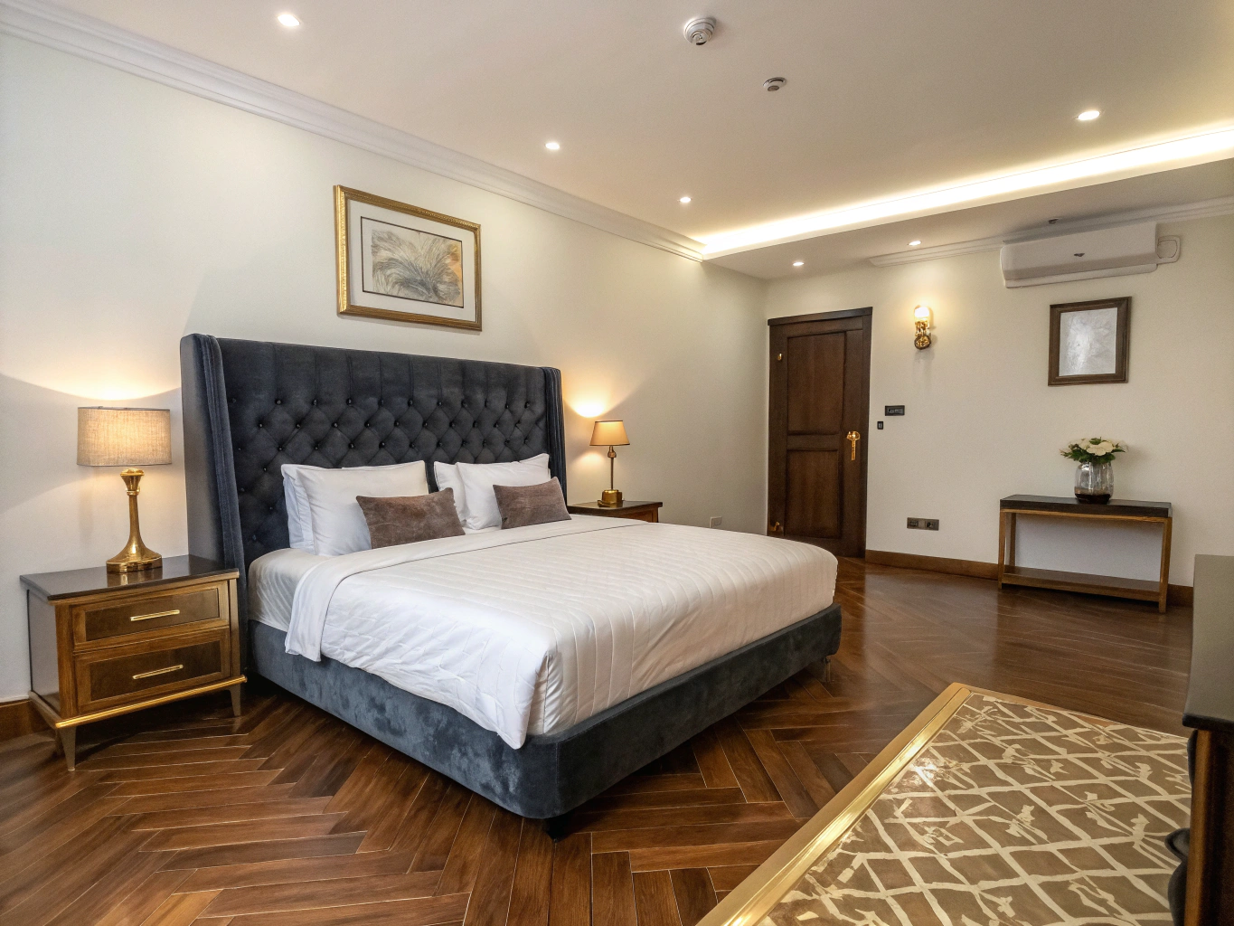 Modern corporate hotel suite